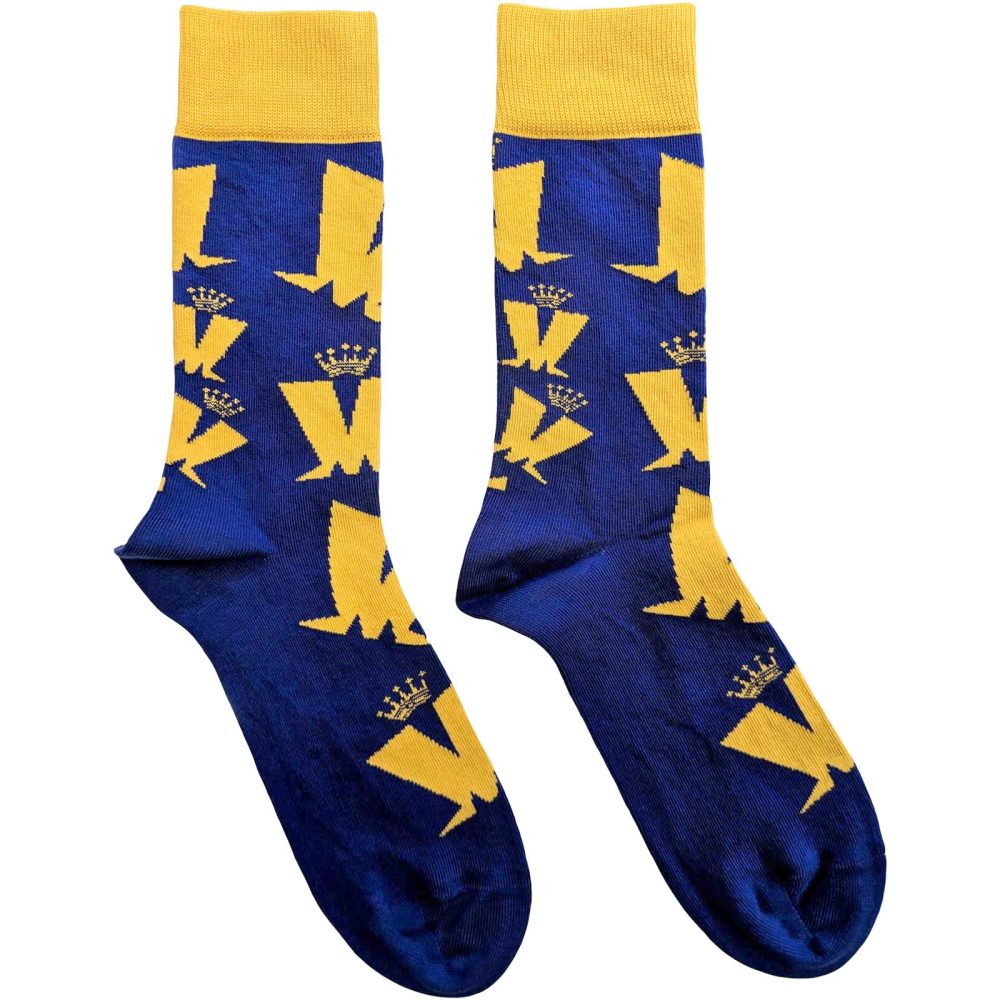Madness - Crown & M Pattern Sokken - EU 40-45 - Blauw